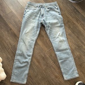 Mens Goodfellow light wash slim jeans, 34x32